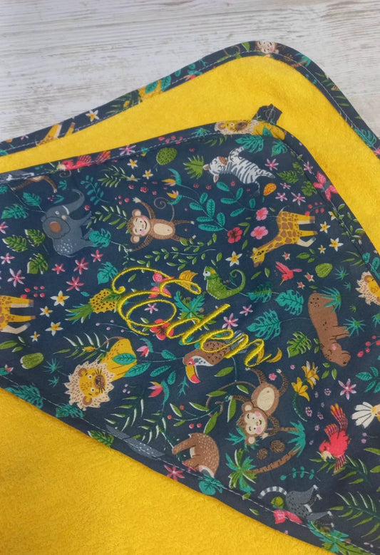 Cape de bain "BUENOS AIRES" Jaune Vitaminé