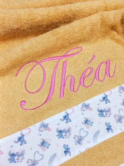 Drap de Douche "STITCH" Moutarde