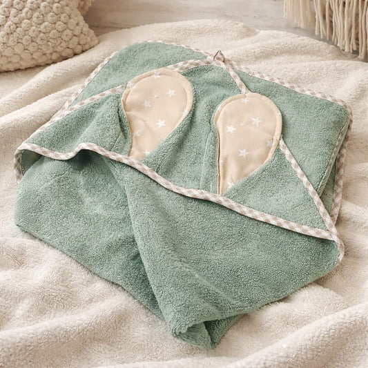 Cape de bain "LAPINOU" VERT TILLEUL