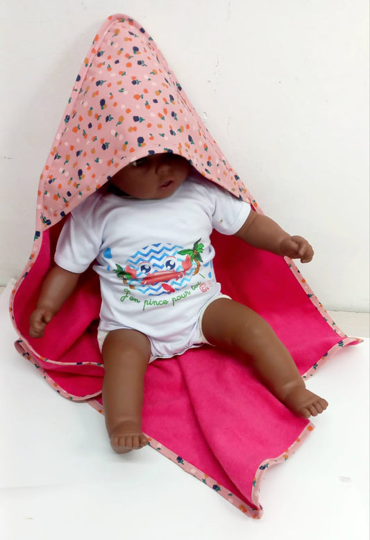 Cape de bain "FRAMBOISE"