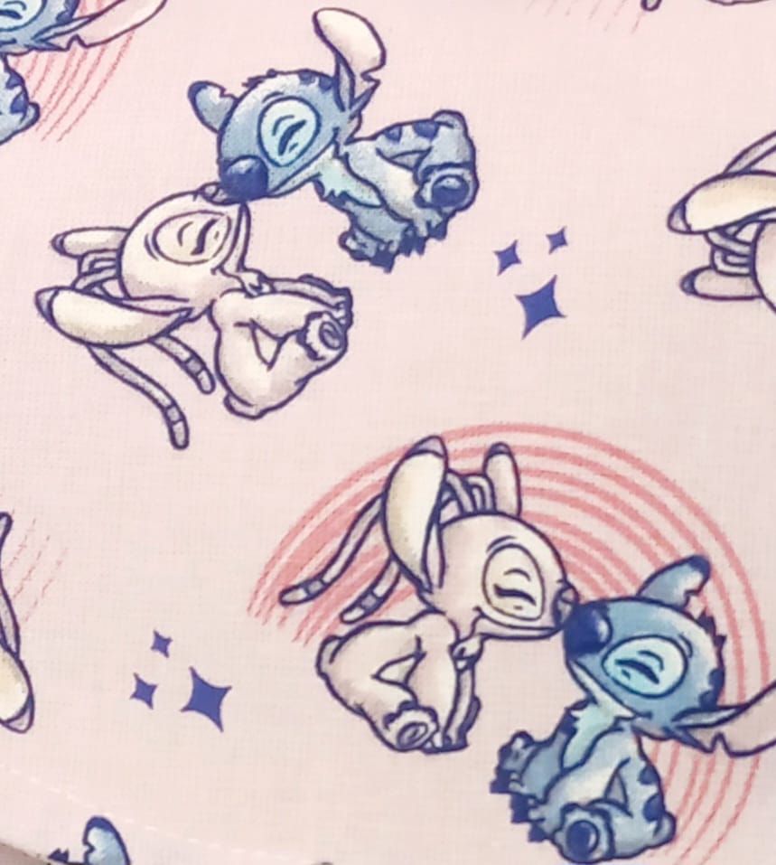 Drap de Douche "STITCH" Blanc