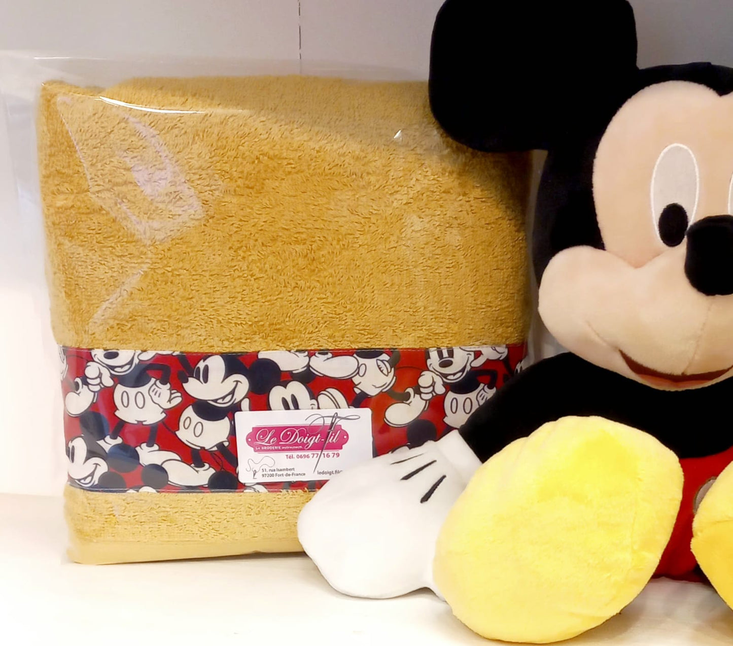 Drap de Douche "MICKEY" Moutarde