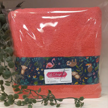 Drap de Douche "BUENOS AIRES" Corail