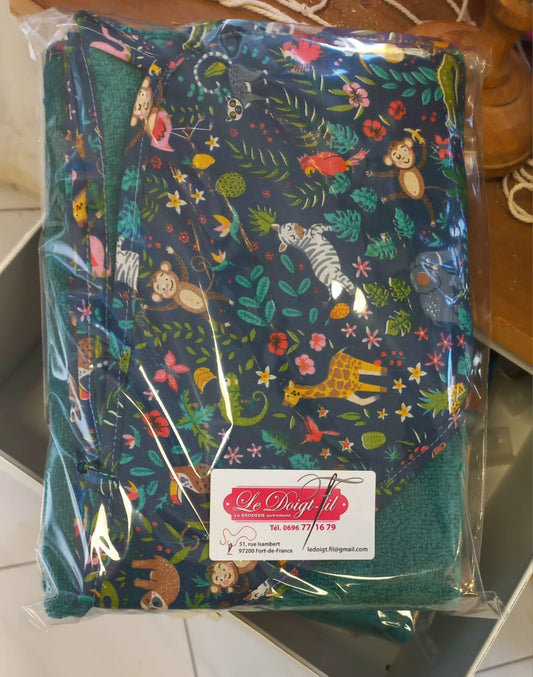 Cape de bain "BUENOS AIRES" Vert émeraude