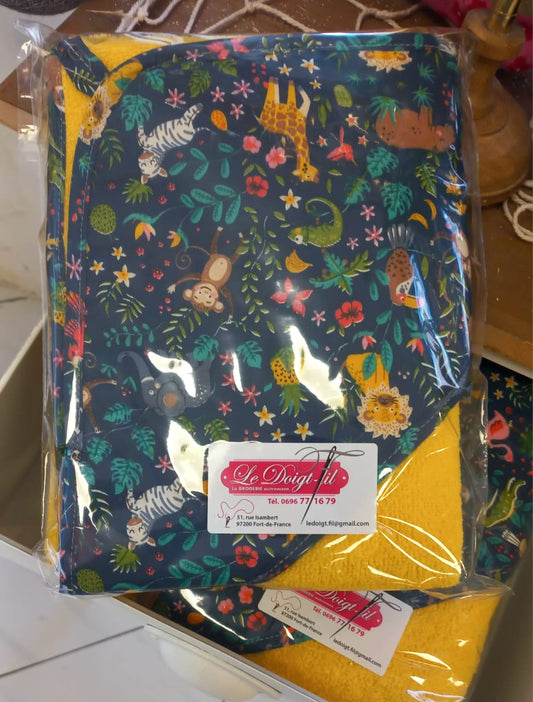 Cape de bain "BUENOS AIRES" Jaune Vitaminé