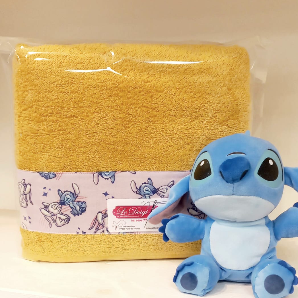 Drap de Douche "STITCH" Moutarde