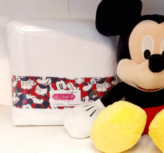 Drap de Douche "MICKEY" Blanc