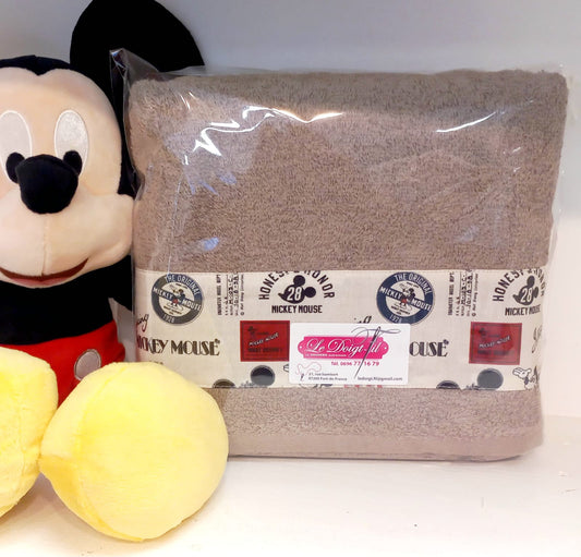 Drap de Douche "MICKEY" Taupe