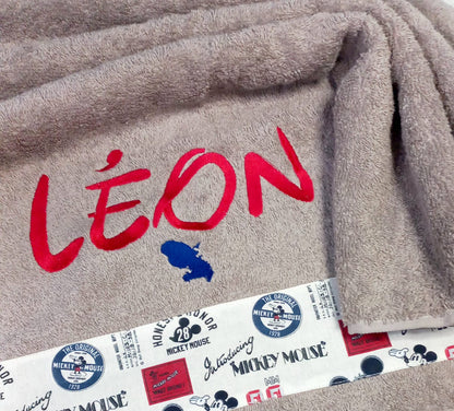 Drap de Douche "MICKEY" Taupe