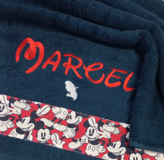 Drap de Douche "MICKEY" Bleu Marine